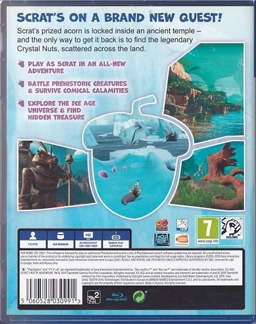 Ice Age - Scrats Nutty Adventure - PS4 - (B Grade) (Genbrug)